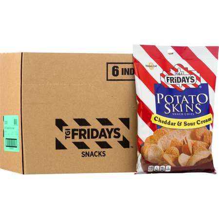 Tgi Fridays TGI Friday's Cheddar & Sour Cream Potato Skins 3 oz. Bag, PK6 30306